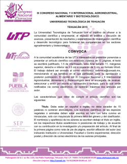 Convocatoria Ponencias