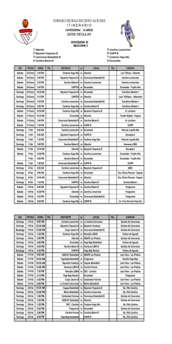torneo de baloncesto acb 2015 itinerario serie regular