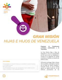 Gran Misi&oacute;n Hijas e hijos de Vzla