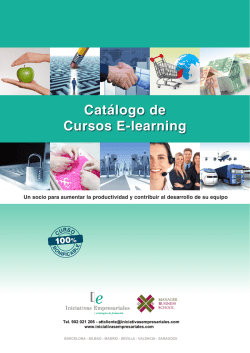 Cat&aacute;logo de Cursos E-learning