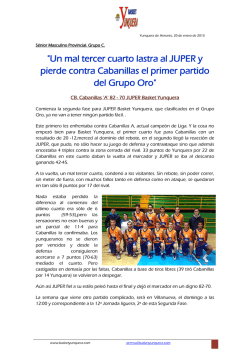 "Un mal tercer cuarto lastra al JUPER y pierde contra Cabanillas el