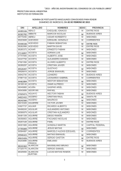 D&iacute;a 02 de Febrero - Masculinos