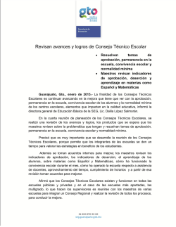 Revisan avances y logros de Consejo T&eacute;cnico Escolar