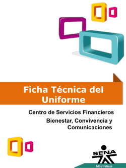 Ficha T&eacute;cnica Uniformes