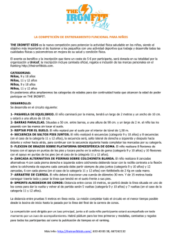 reglamento - The IronFit Kids Games