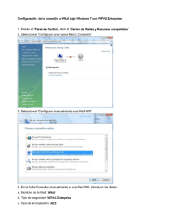 Configuraci&oacute;n de Microsoft Windows 7 con WPA2 Enterprise
