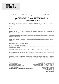&iquest;conviene, o no, reformar la constituci&oacute;n?
