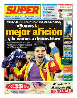 &laquo;Somos la &laquo;Somos la y lo vamos a demostrar&raquo;