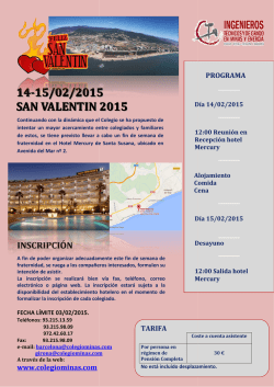 14-15/02/2015 SANVALENTIN 5 2015