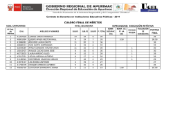 SEC-ARTE - UGEL Chincheros