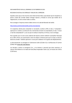 XXXI MARAT&Oacute;N DE SEVILLA, DOMINGO 22 DE FEBRERO DE