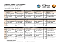 Horario Area Com&uacute;n 1er Sem. 2015