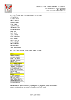 convocatoria - Federaci&oacute;n C&aacute;ntabra de Voleibol