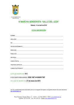 FICHA INSC IV MARCHA 2015