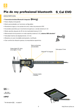 S_Cal EVO Pie de rey profesional bluetooth