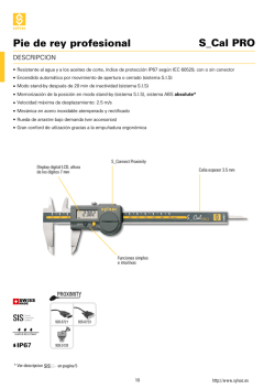 Pie de rey profesional Sylvac S_Cal PRO IP67
