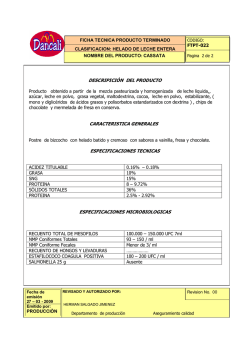 descripici&ograve;n del producto caracteristica generales