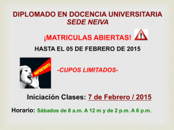 diplomado en docencia universitaria