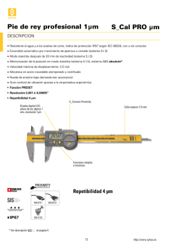 Pie de rey milesimal IP67
