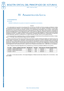 Bolet&iacute;n Oficial del Principado de Asturias