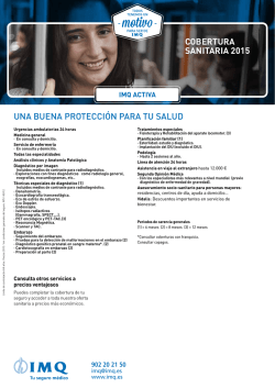 Descargar pdf con cobertura de IMQ Activa