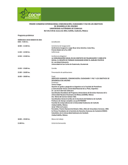 primer congreso internacional comunicaci&oacute;n, ciudadan&iacute;a y paz en