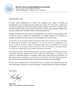 Estimado padre o tutor: