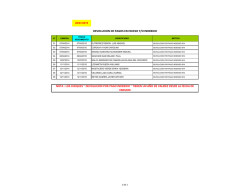 DEVOLUCION DE PAGOS EN EXCESO Y/O INDEBIDO NOTA : LOS