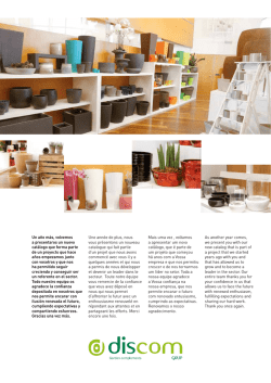 Cat&aacute;logo Discom 2015 - Discomgrup. Garden complements