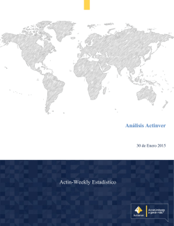 Actin-Weekly Estad&iacute;stico An&aacute;lisis Actinver
