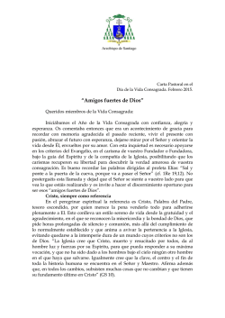 &ldquo;Amigos fuertes de Dios&rdquo; - Archidi&oacute;cesis de Santiago de Compostela