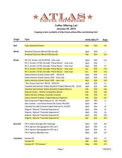 Offer List - 2014.xlsx - Atlas Coffee Importers