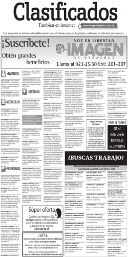 Empleos, casas y autos - Agencia Imagen del Golfo