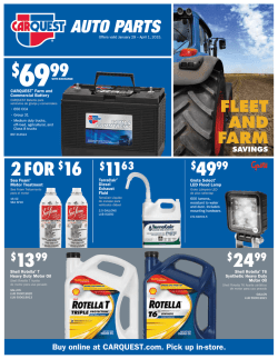 fleet and farm - CARQUEST Auto Parts