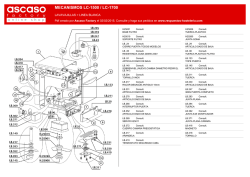 LAVAVAJILLAS / LINEA BLANCA / MECANISMOS LC-1500 / LC-1700