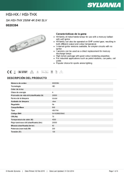 Hoja de datos - Havells Sylvania