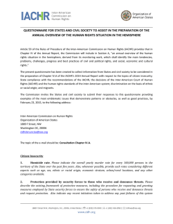 Questionnaire in English - Organization of American States