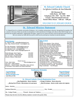 St. Edward Mission Statement