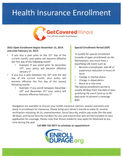 Health Insurance Enrollment