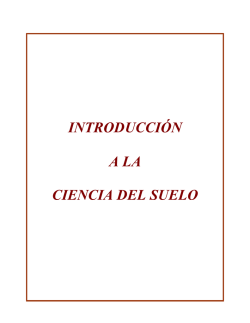 INTRODUCCI&Oacute;N A LA CIENCIA DEL SUELO
