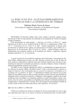 algunas herramientas pr&aacute;cticas para la ense&ntilde;anza de verbos