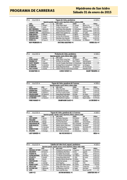 PROGRAMA DE CARRERAS