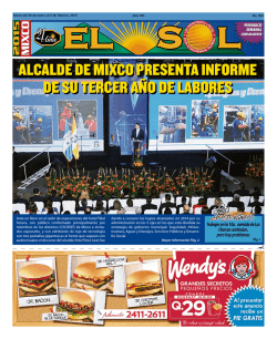 ALCALDE DE MIXCO PRESENTA INFORME