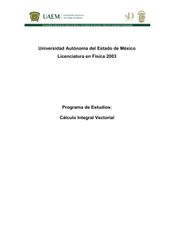 C&aacute;lculo Integral Vectorial - Universidad Aut&oacute;noma del Estado de