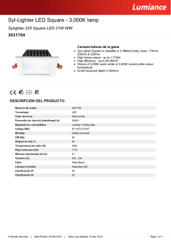 Hoja de datos - Havells Sylvania