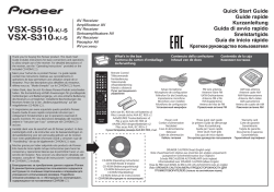 VSX-S510-K/-S VSX-S310-K/-S