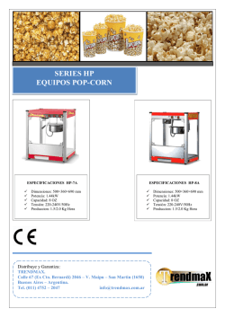 SERIES HP EQUIPOS POP-CORN