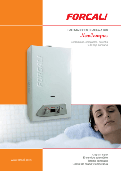 Cat&aacute;logo A4 calentador Forcal