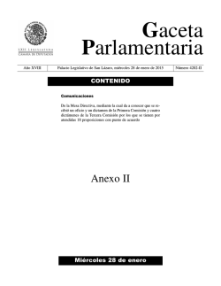 28 ene anexo II.qxd - Gaceta Parlamentaria, C&aacute;mara de Diputados