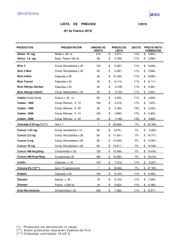 Lista de Precios Farma